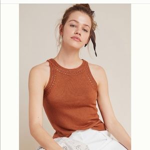 NWOT- Anthropologie, crocheted sweater tank